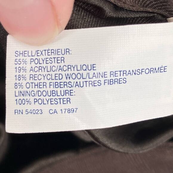 Gap Brown Houndstooth All Over Pattern Y2K Hip Hop Lined Wool Blend Cadet Hat - Picture 7 of 8